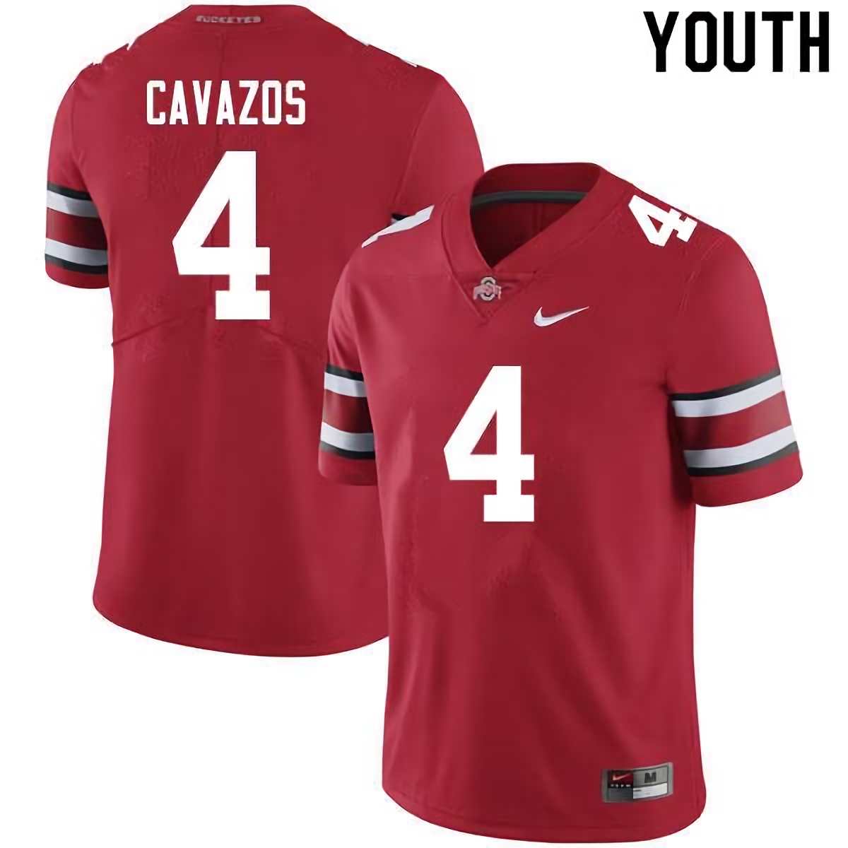 Lejond Cavazos Ohio State Buckeyes Youth NCAA #4 Nike Scarlet College Stitched Football Jersey DFG3356BK